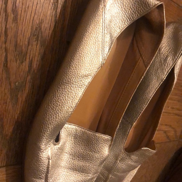 FRANCO SATRO SHOE SLIVER LEATHER FLATS SIZE 10 - Picture 5 of 8